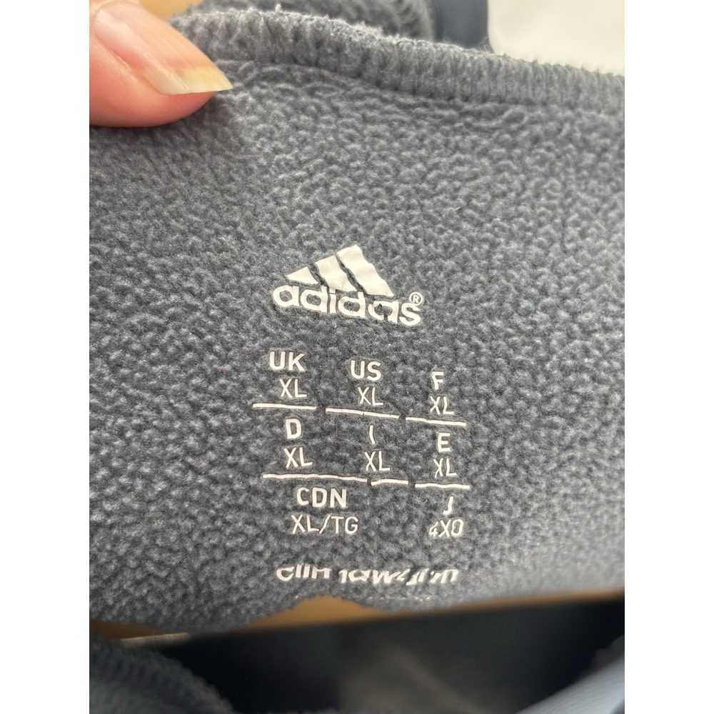 HILLSDALE COLLEGE Hoodie Sweatshirt Unisex XL Slate Blue No Drawstring Adidas - Picture 10 of 10